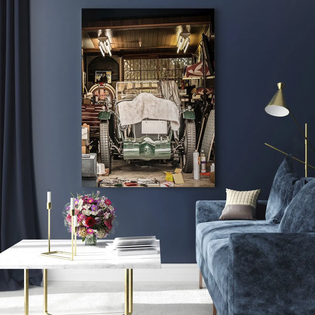 Schilderen op glas - Terug naar het verleden - 50x70 cm