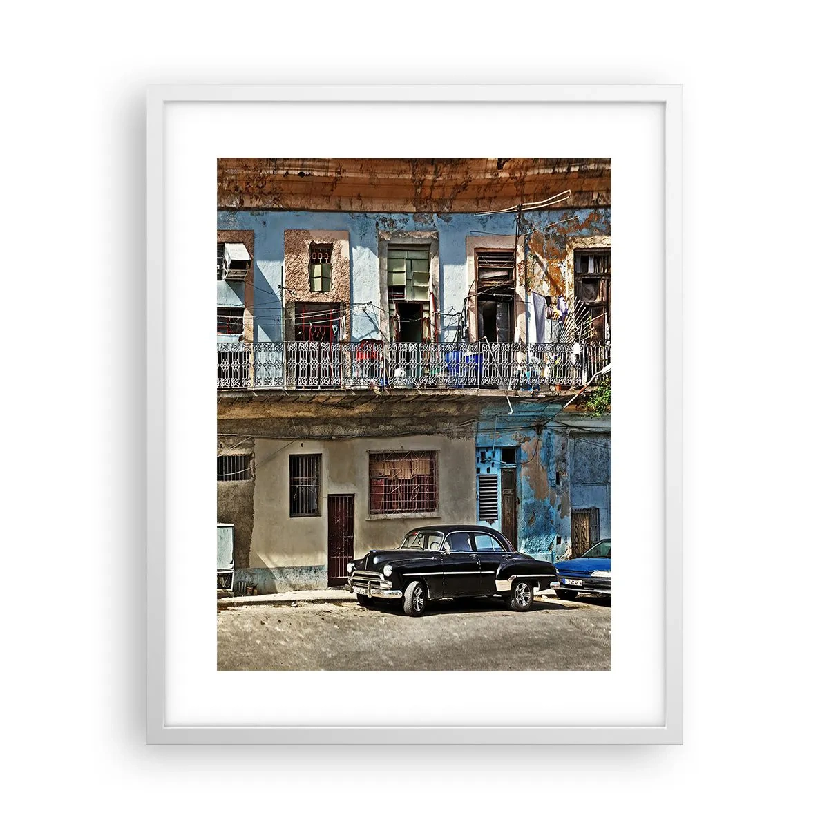 Poster in een witte lijst - Havana-vibes - 40x50 cm