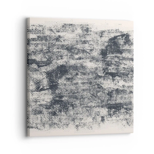 Schilderen op canvas - Mistige compositie - 30x30 cm