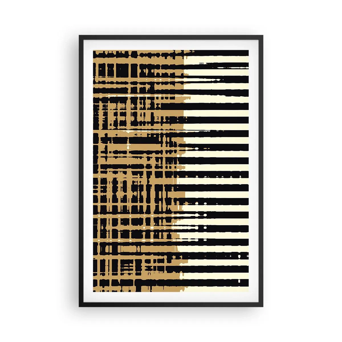 Poster in een zwarte lijst - Architecturale abstractie - 61x91 cm
