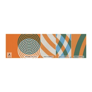 Fotobehang Monster Premium Canvas - Abstracte circulaire variatie - Abstractie, Deel, Districten - 100x30 cm