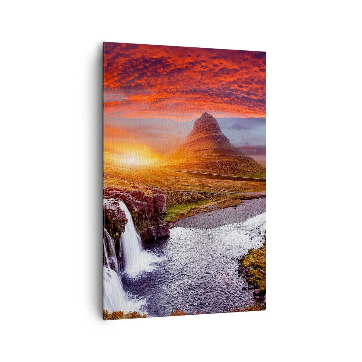 Schilderen op canvas - Een zicht op Midden-aarde - 80x120 cm