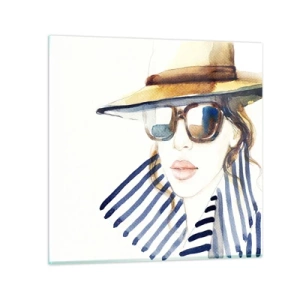 Schilderen op glas - Florida heet u welkom! - 70x70 cm