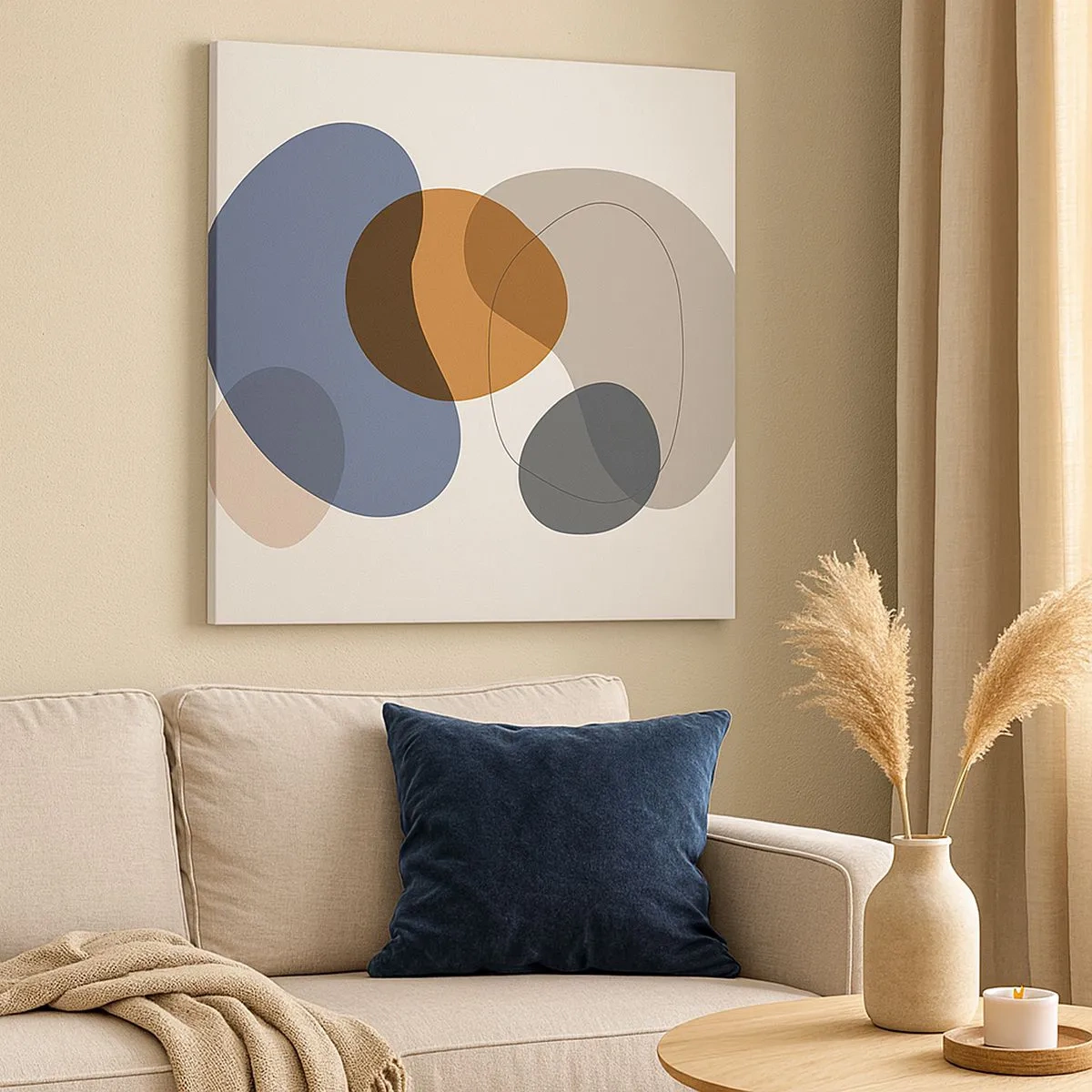 Schilderen op canvas - Kleur druppels - 30x30 cm