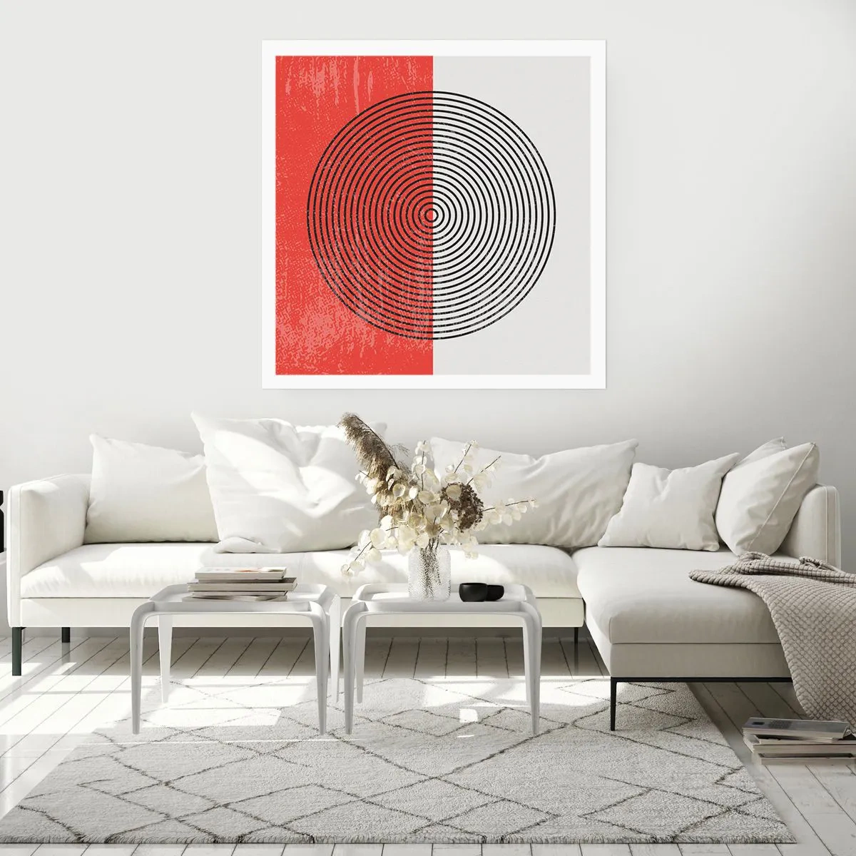 Poster - Op de kop geslagen - 50x50 cm