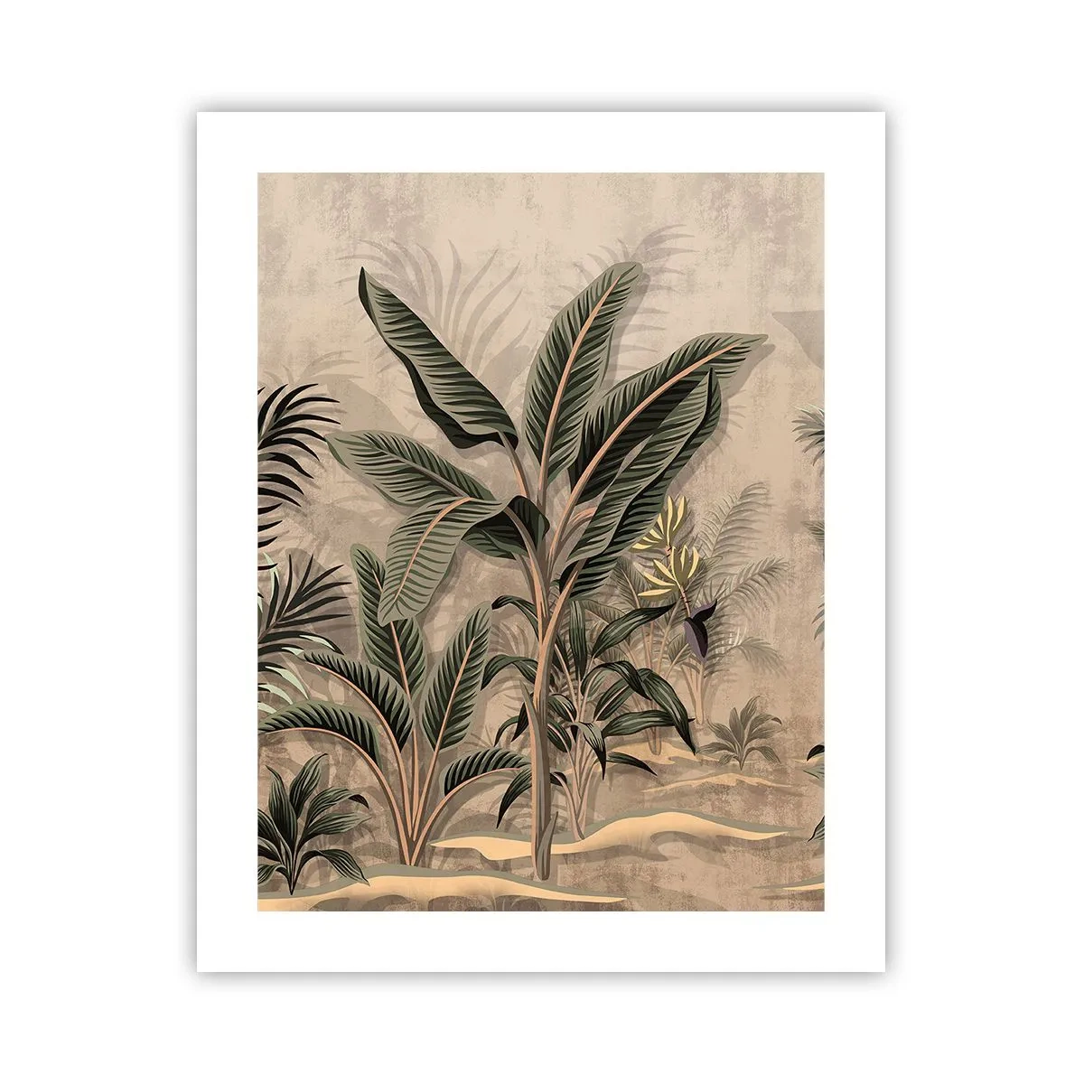 Poster - Een gravure in koloniale stijl - 40x50 cm
