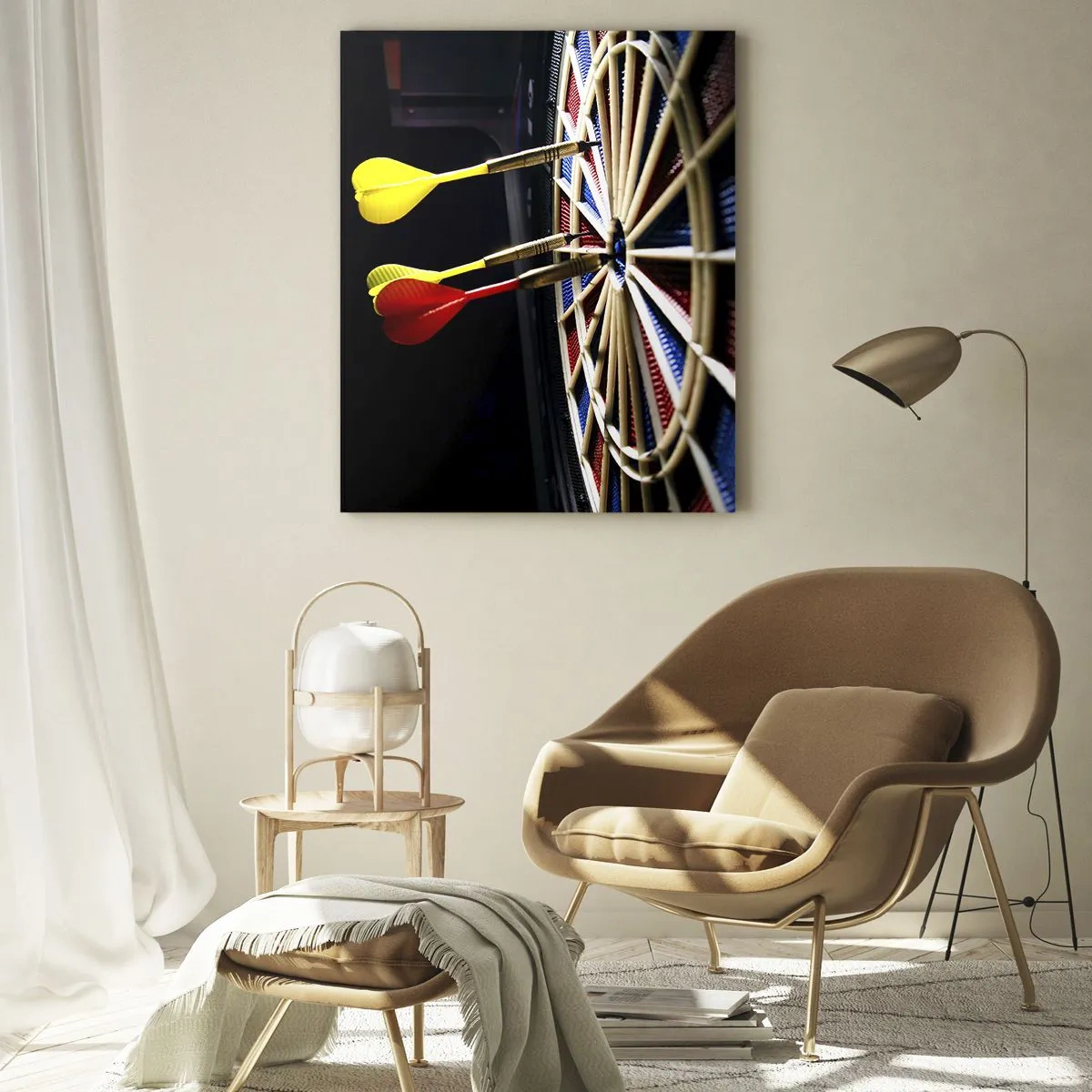 Schilderen op glas - De spikerop de kop - 50x70 cm