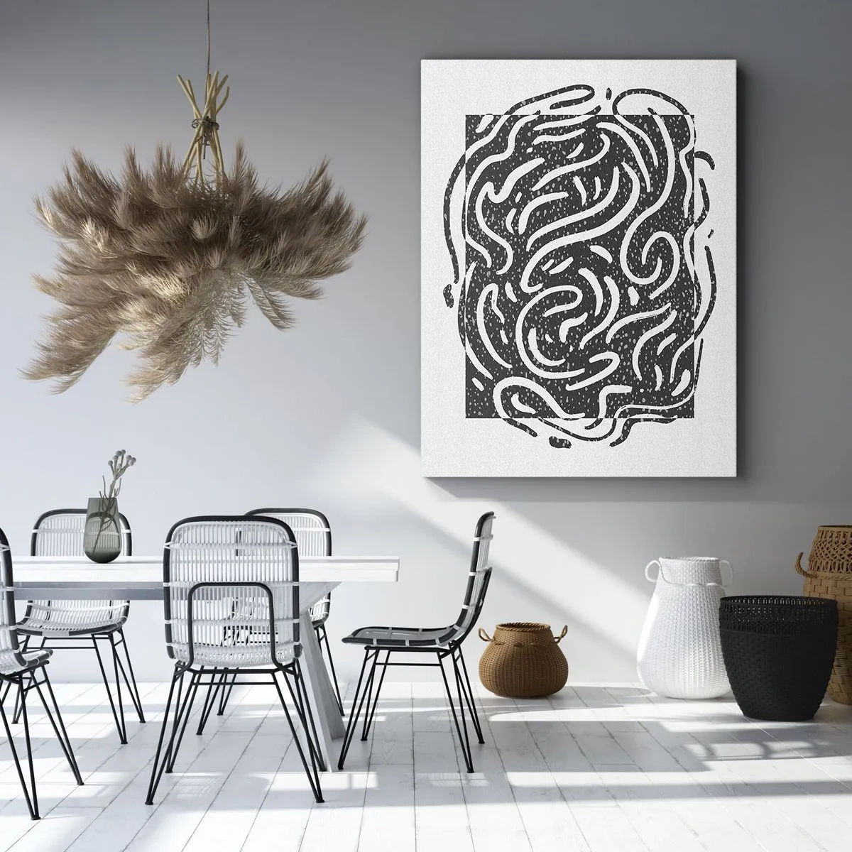 Schilderen op canvas - Abstractie: vreugdedans - 80x120 cm