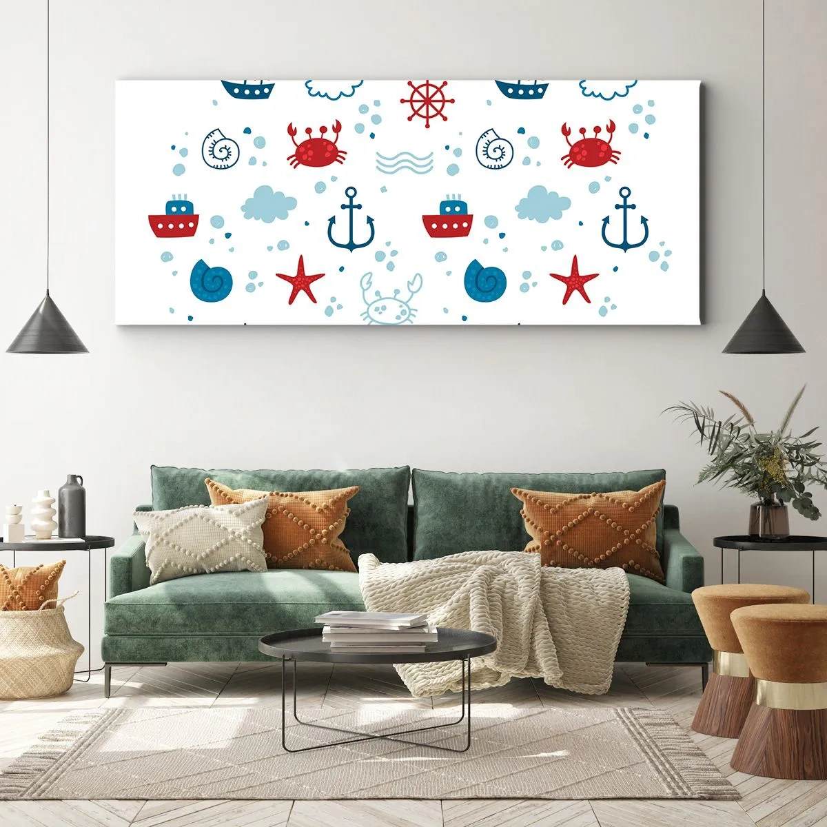 Schilderen op canvas - Zee sprookje - 140x50 cm