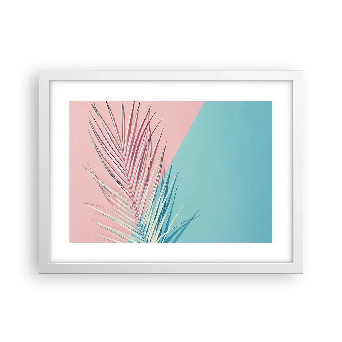 Poster in een witte lijst - Tropische impressie - 40x30 cm