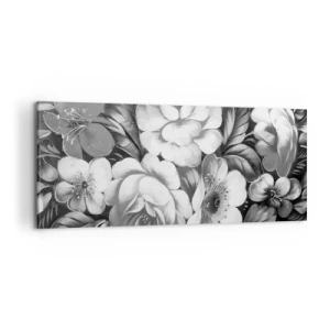 Schilderen op canvas - Zelfs in grijs mooi - 100x40 cm
