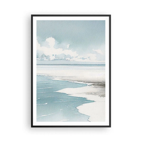 Poster in een zwarte lijst - Zachte vloed - 70x100 cm
