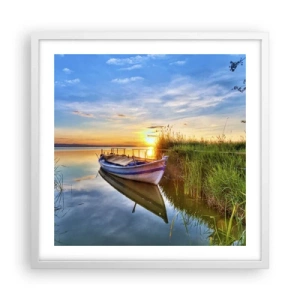 Poster in een witte lijst - Baai van vervulde dromen - 50x50 cm