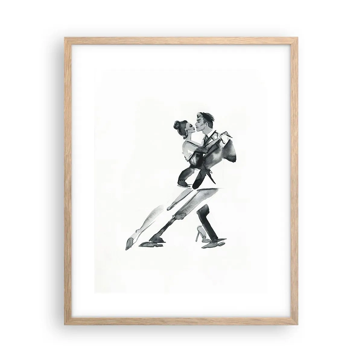 Een poster in een licht eiken lijst - In één slag - 40x50 cm