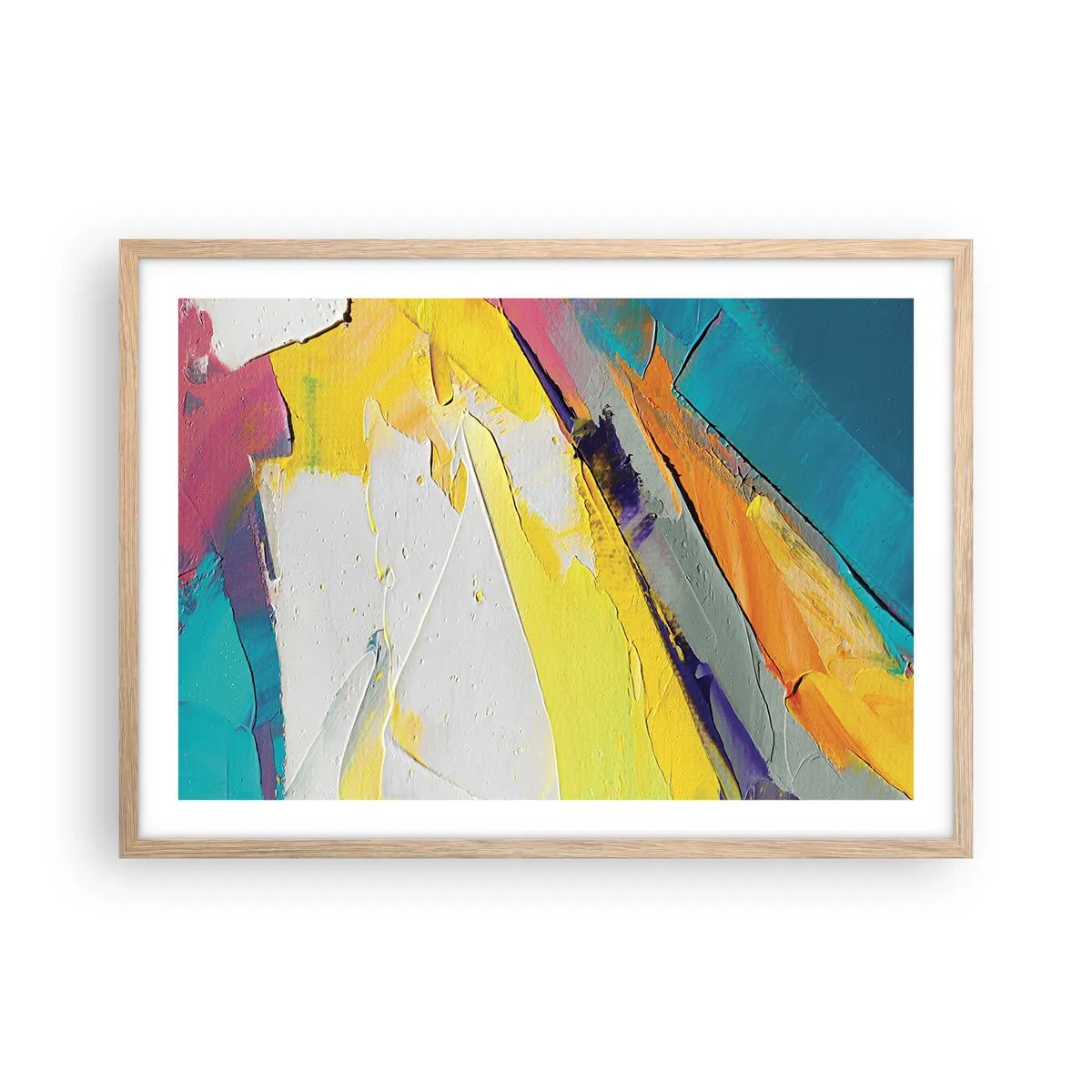 Een poster in een licht eiken lijst - De anatomie van licht - 70x50 cm