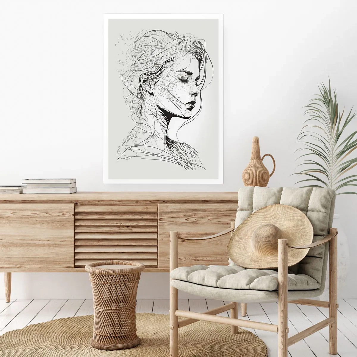 Poster - Portret in gedachten - 40x50 cm