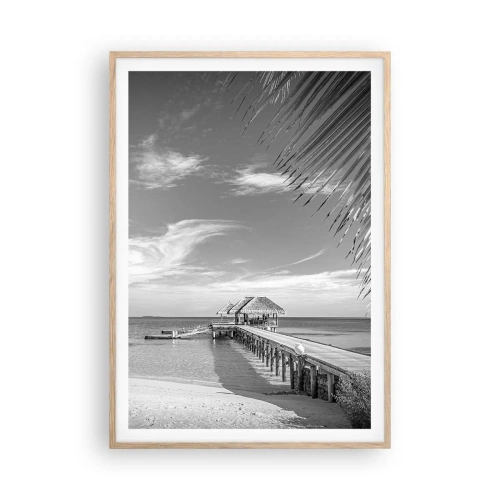 Een poster in een licht eiken lijst - Herinnering of droom? - 70x100 cm