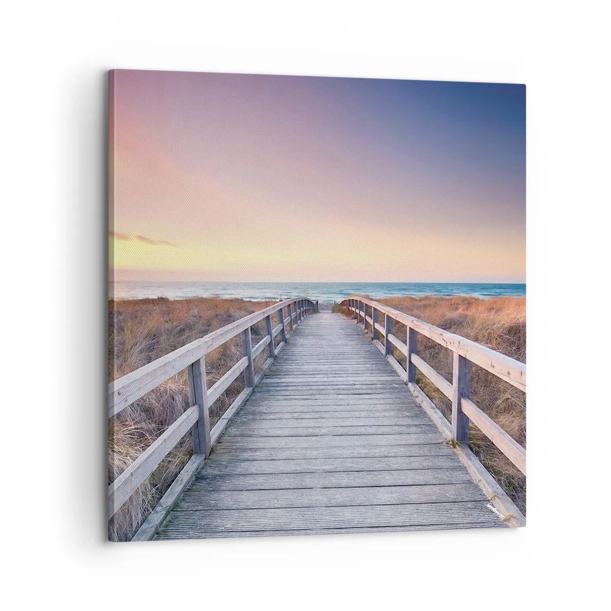 Schilderen op canvas - Baltische avond aurora - 60x60 cm