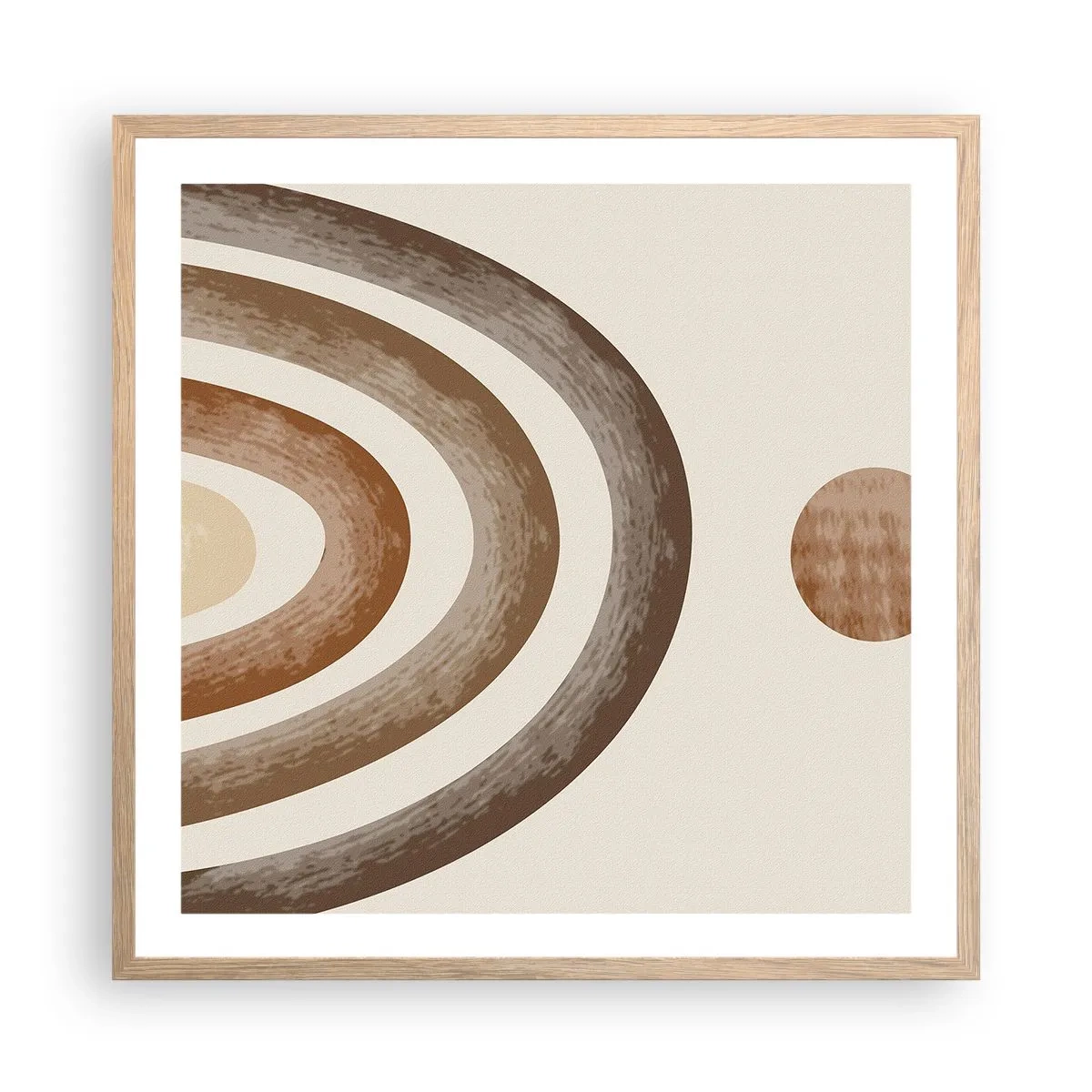 Een poster in een licht eiken lijst - In een sterrenstelsel ver, ver weg - 60x60 cm