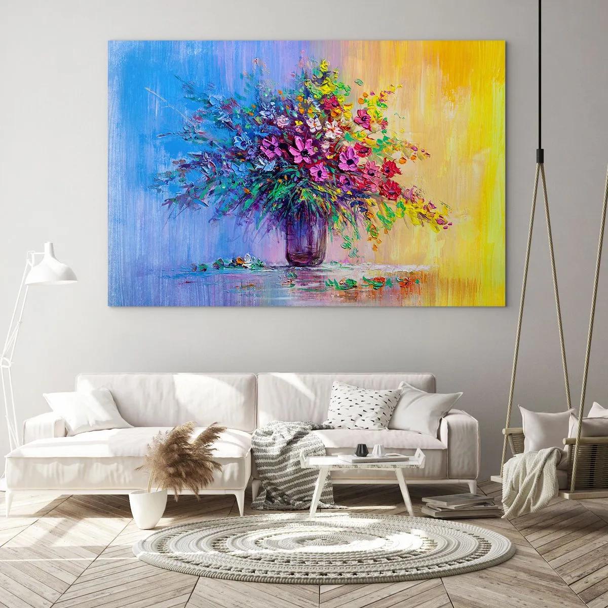 Schilderen op glas - Schenking van de wei - 120x80 cm