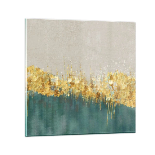Schilderen op glas - De gouden rand - 30x30 cm