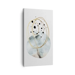 Schilderen op canvas - Omarmd door de ruimte - 45x80 cm