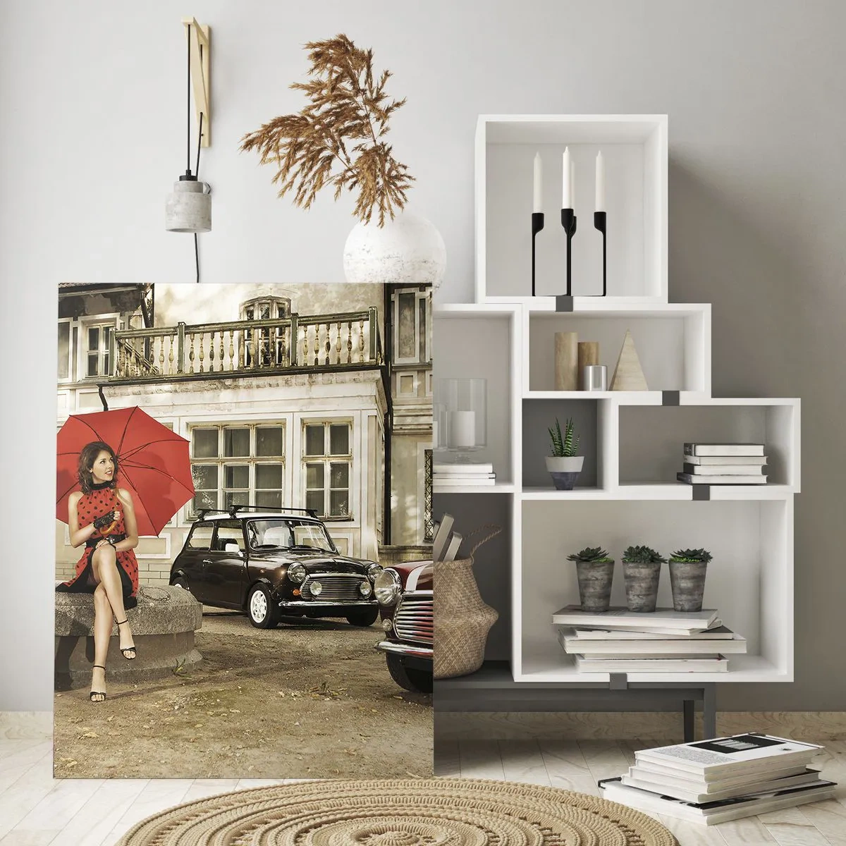 Schilderen op glas - Een sentimentele mini-reis - 80x120 cm