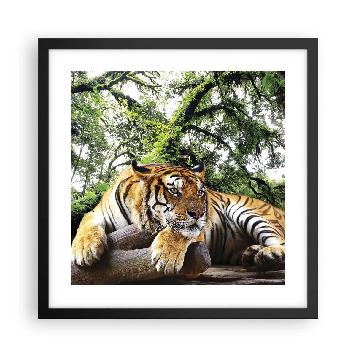 Poster in een zwarte lijst - Met vriendelijke groet - 40x40 cm