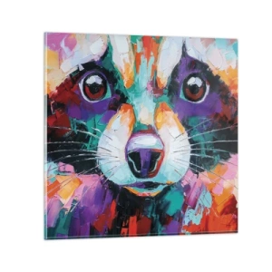 Schilderen op glas - Alleen goede emoties - 70x70 cm