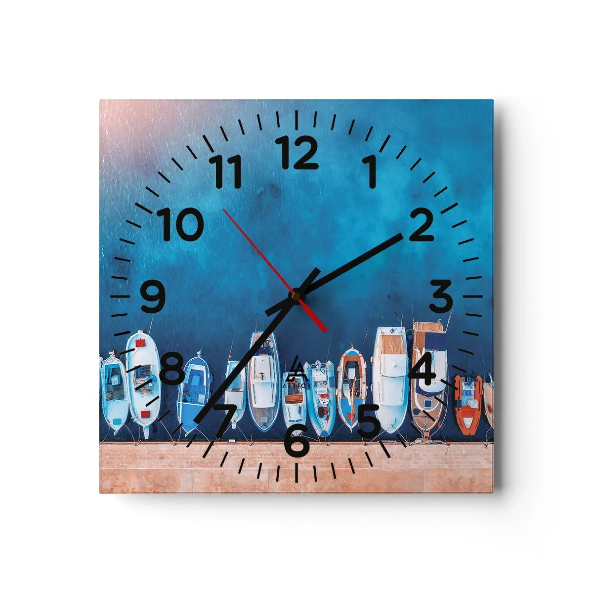 Wandklok - Klok - In één rij - 40x40 cm