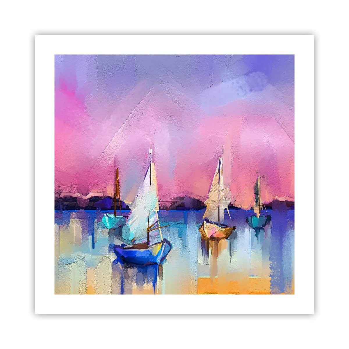 Poster - Richting: breed water - 50x50 cm