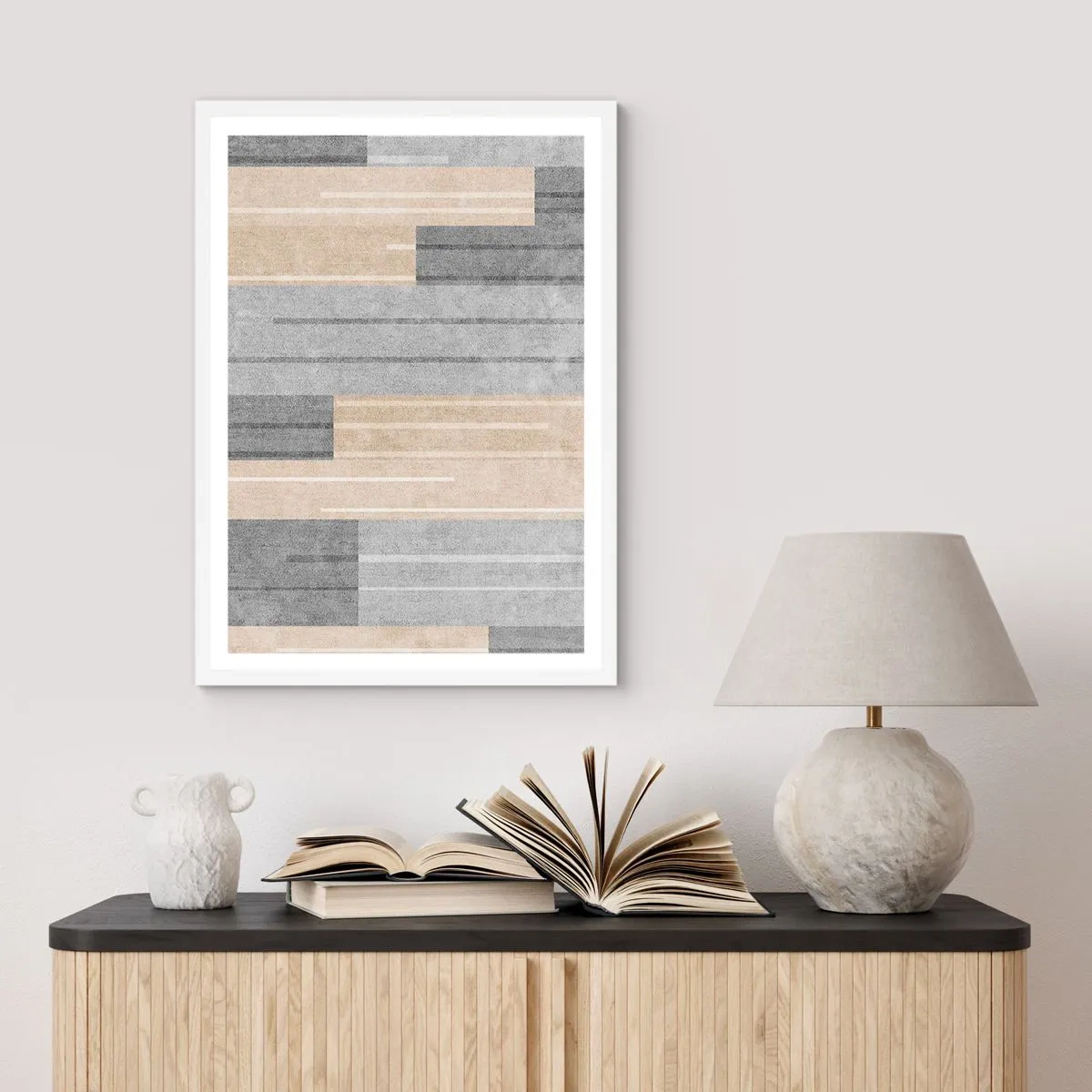 Poster in een witte lijst - Compositie: houd verticaal - 70x100 cm