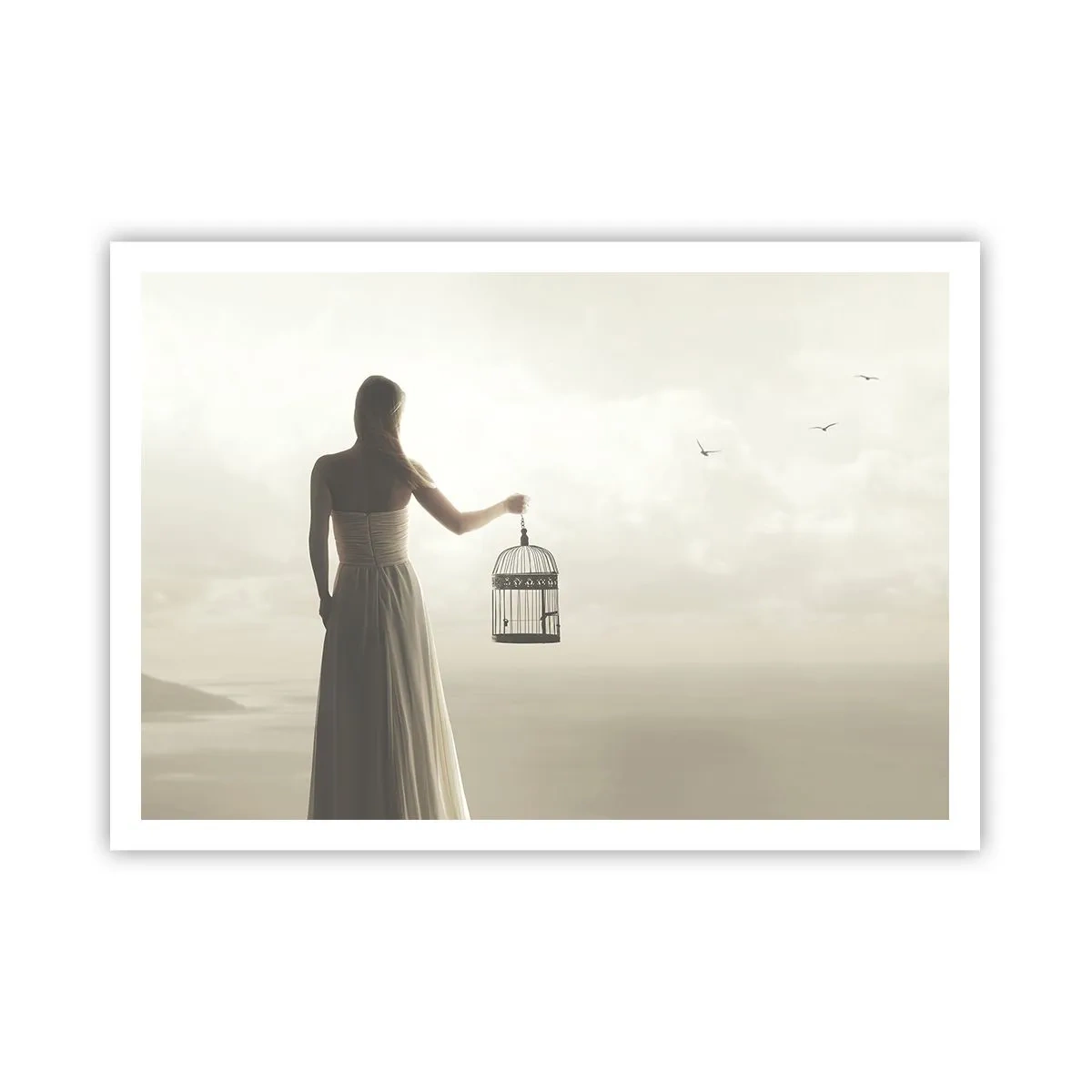 Poster - Wees vrij - 100x70 cm