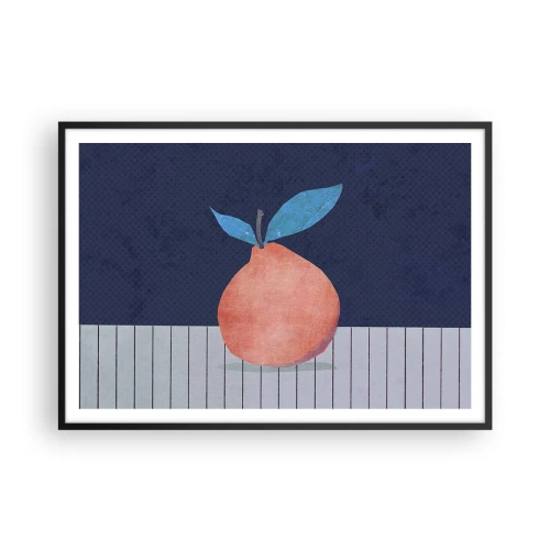 Poster in een zwarte lijst - Convexiteit en vlak - 100x70 cm