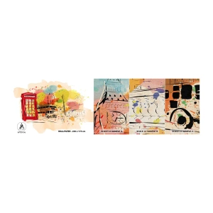 Fotobehang Monster Premium Canvas - De stad van de afwisseling - Stad, Londen, Abstractie - 100x30 cm