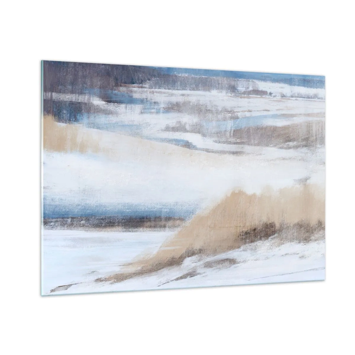 Schilderen op glas - Winterse compositie - 100x70 cm