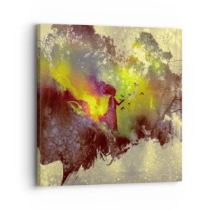 Schilderen op canvas - Moeder Natuur - 30x30 cm