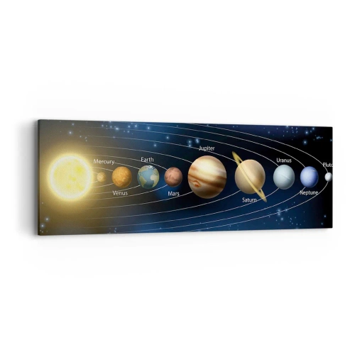 Schilderen op canvas - Een van de tien - 90x30 cm