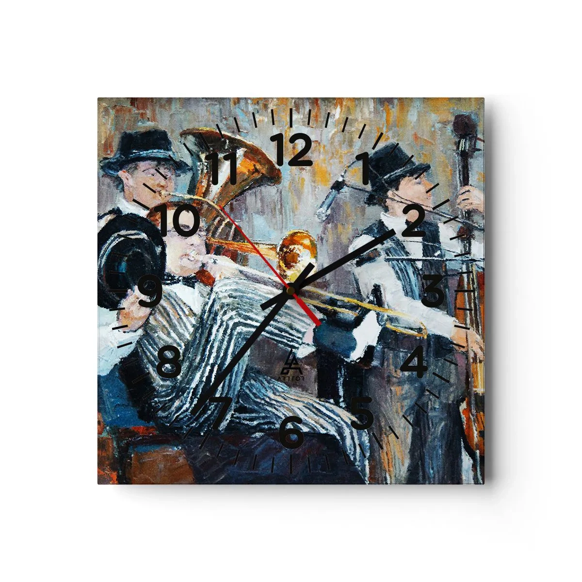 Wandklok - Klok - Al die jazz - 30x30 cm