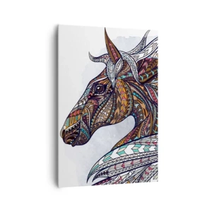 Schilderen op canvas - Keltisch strijdersros - 70x100 cm