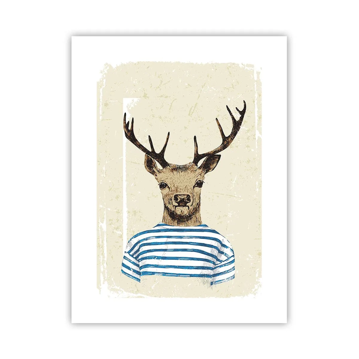 Poster - Omdat ik van gestreepte t-shirts hou! - 30x40 cm