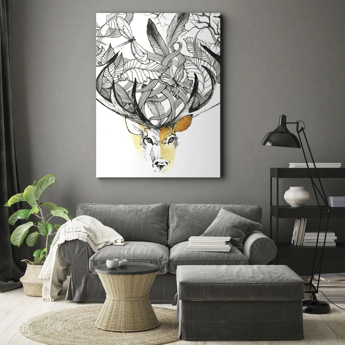 Schilderen op canvas - Hoorns van overvloed - 50x70 cm