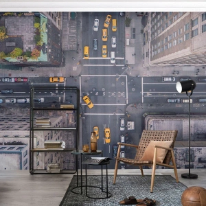 Fotobehang op maat Premium Sand - Een simpele keuze - New York, Stad, Architectuur