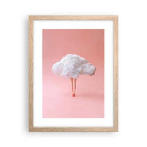 Een poster in een licht eiken lijst - Zoete belofte - 30x40 cm