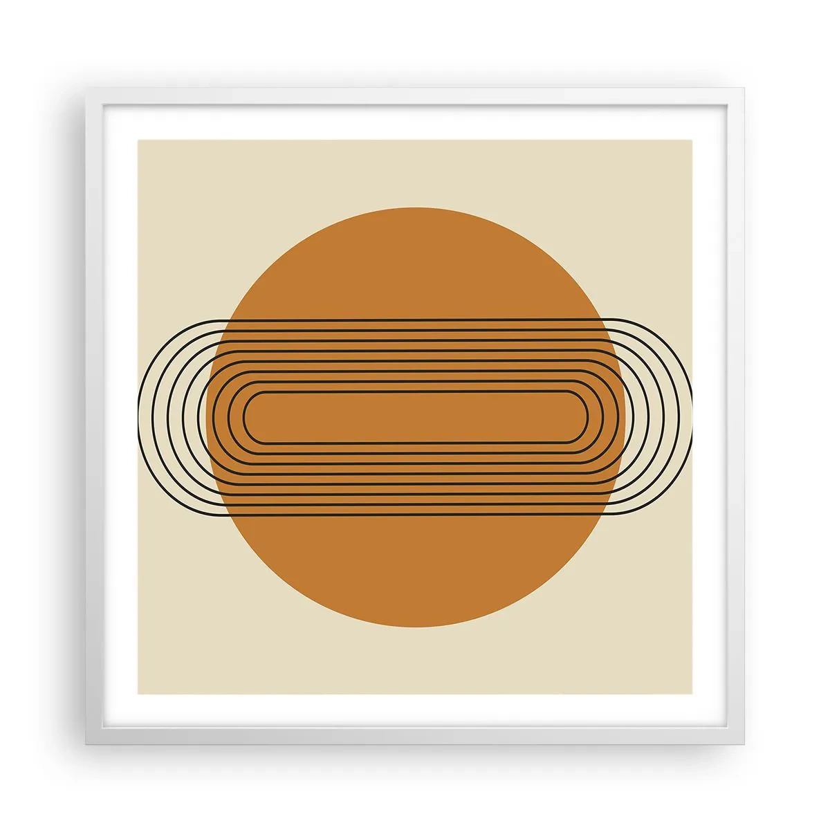 Poster in een witte lijst - Perfect plan - 60x60 cm