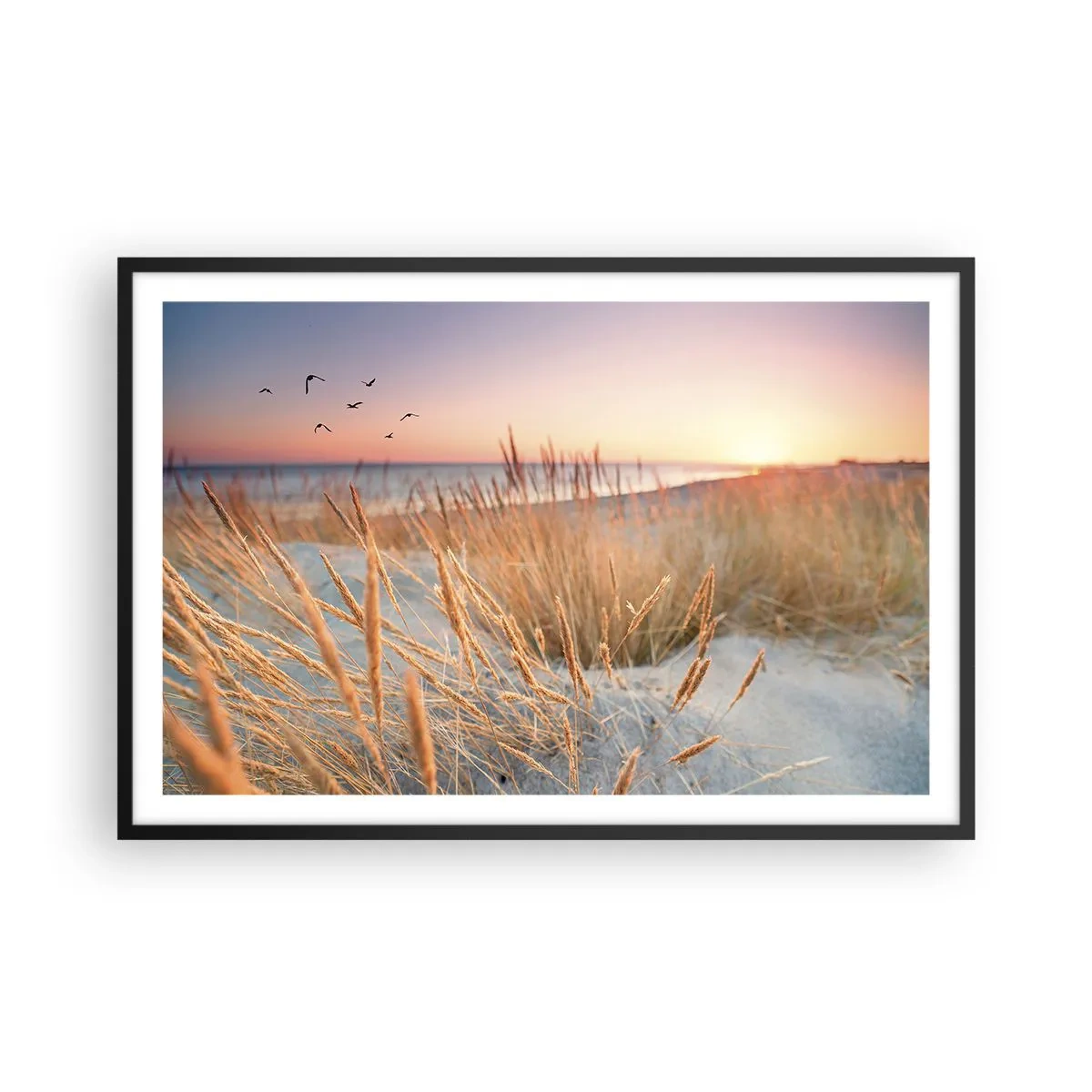 Poster in een zwarte lijst - Het Baltische slaapliedje - 91x61 cm