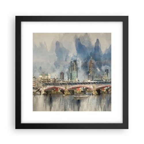 Poster in een zwarte lijst - Londen in al zijn glorie - 30x30 cm