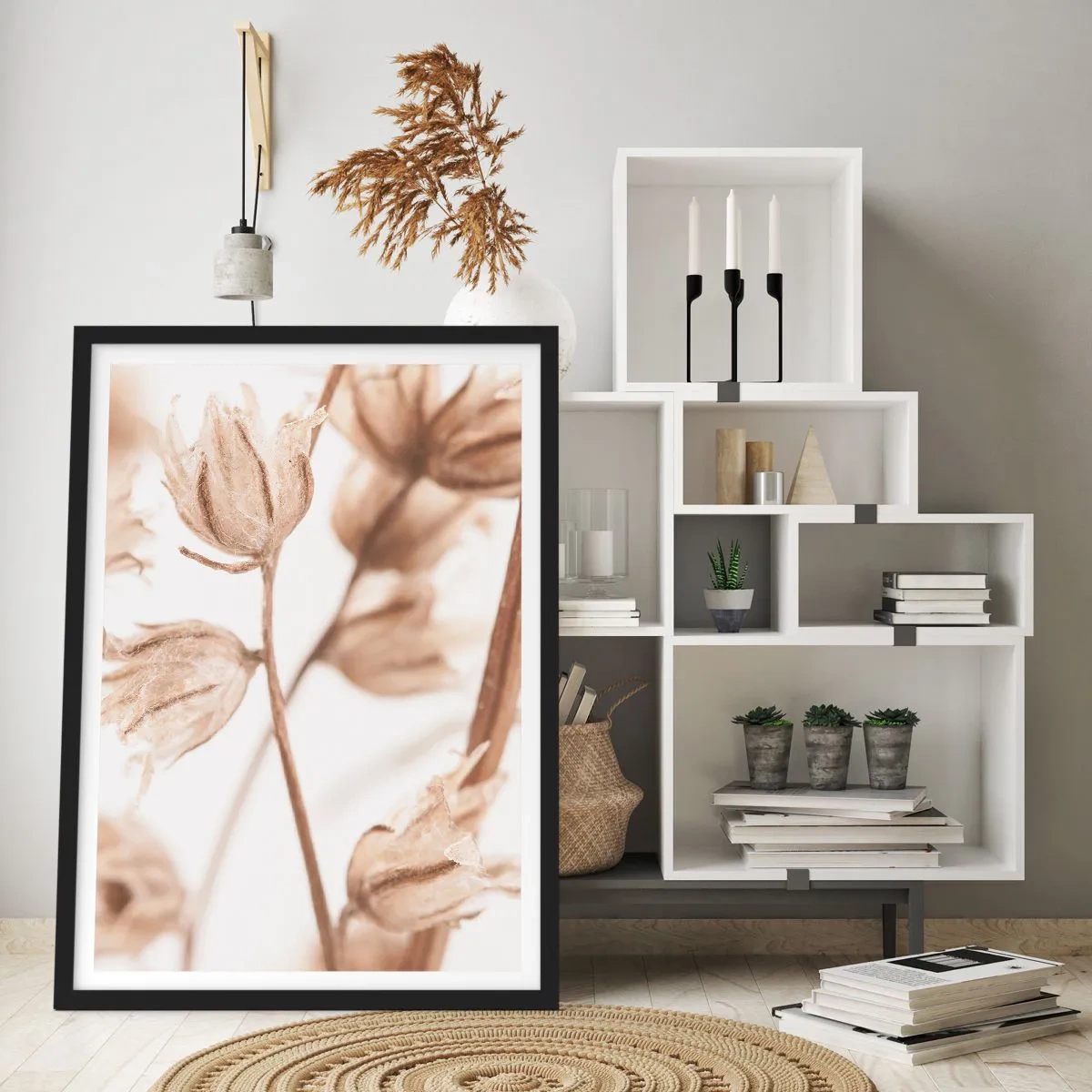 Poster in een zwarte lijst - Ze bellen eind zomer - 30x40 cm