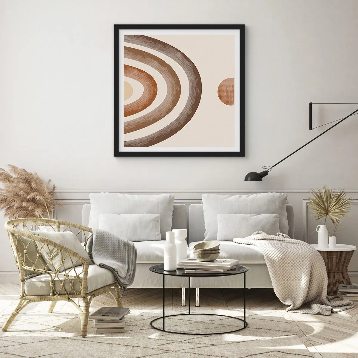 Poster in een zwarte lijst - In een sterrenstelsel ver, ver weg - 40x40 cm