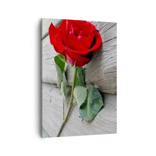 Schilderen op canvas - Een studie in scharlaken - 50x70 cm